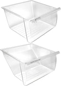 2 Pack Crisper Bin Replacement Set WP2188656 & WP2188664 - Direct Fit