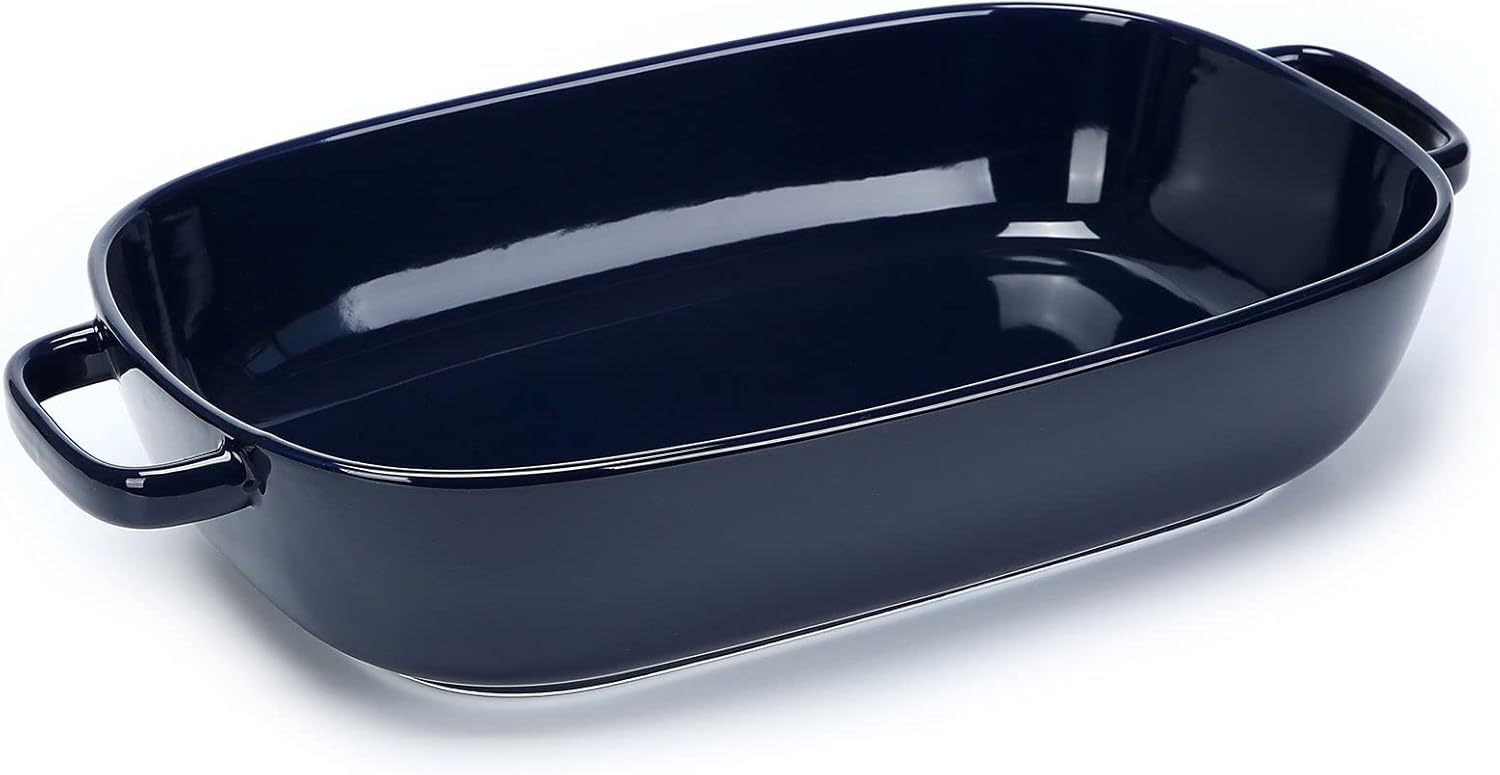 6 Quart Large Rectangular Baking Dish for Versatile Cooking