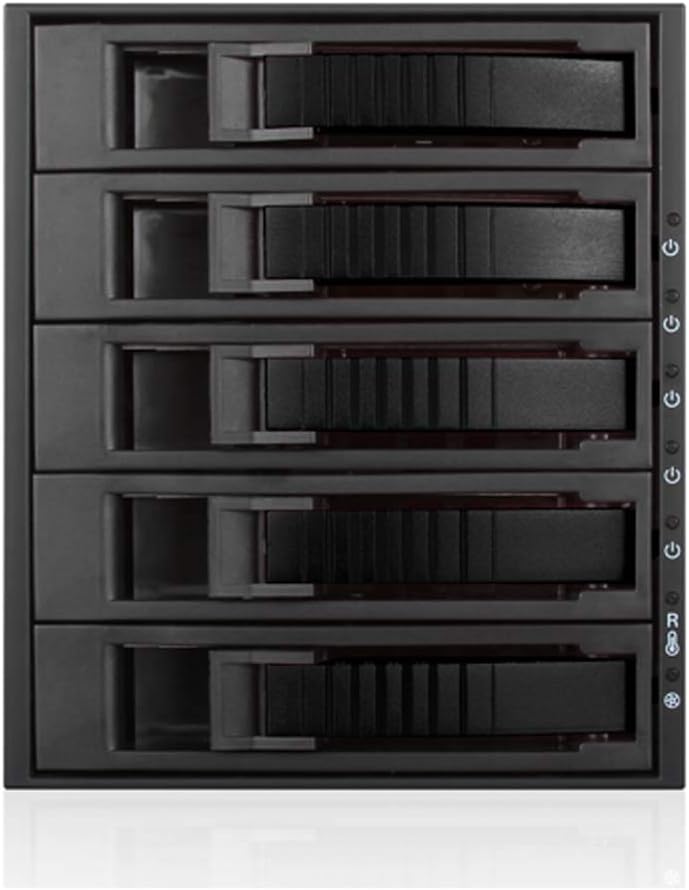 i-Star BPU-350HD-BLACK 3X 5.25 to 5X 3.5 Hot-swap Rack