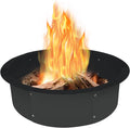 Koutemie 35-in Fire Pit Ring Liner - Heavy Duty Steel Insert