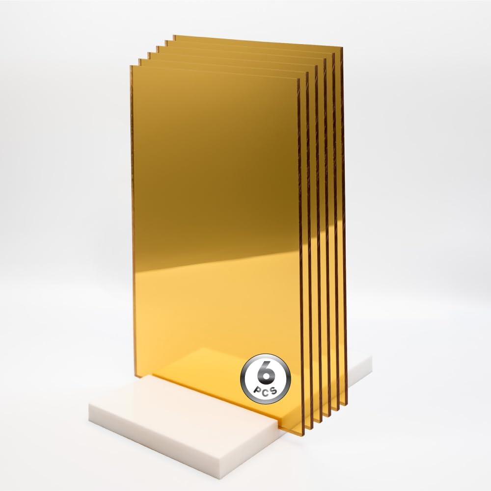 Gold Mirror Acrylic Sheet 8x12 for Arts & Crafts Projects