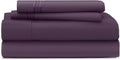 King Size Purple Microfiber Bed Sheet Set - Ultra Soft Hotel Feel