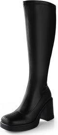 Knee High Platform Boots for Women - Chunky Heel GOGO