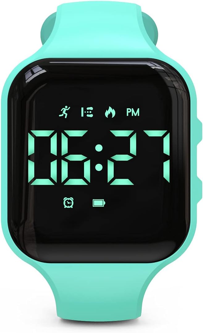 Focwony Digital Pedometer Watch - Track Steps & Burn Calories!