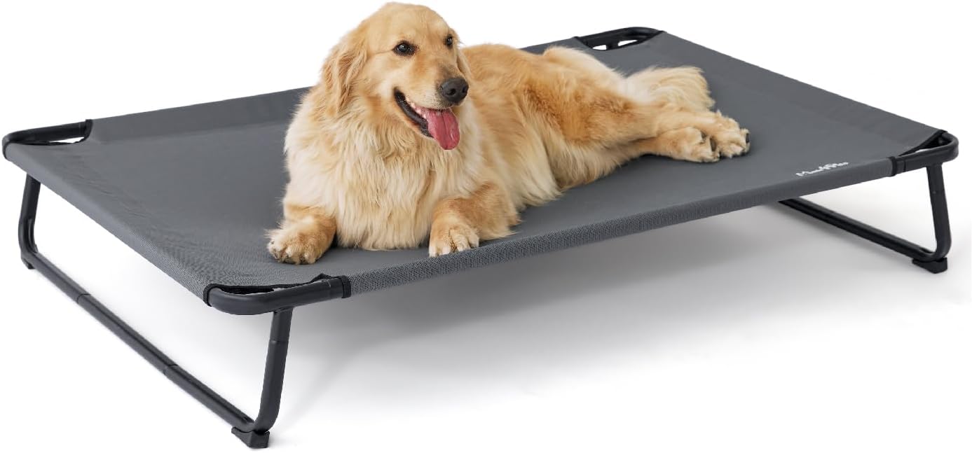 Elevated Outdoor Dog Bed for Extra Large Dogs - Heavy-Duty Cot
