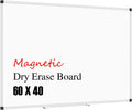 XBoard Large Magnetic Whiteboard 60 x 40 in - Smooth, Durable Wall