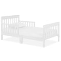Dream On Me Finn Toddler Bed in White - Safe Low-to-Floor Design