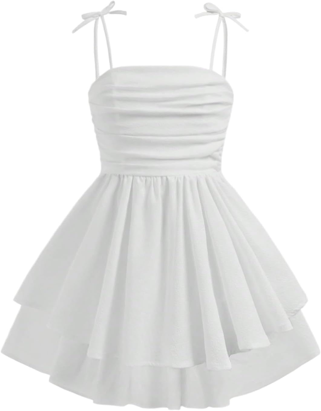 Girl's Flowy Cami Dress with Ruffles for Summer Fun