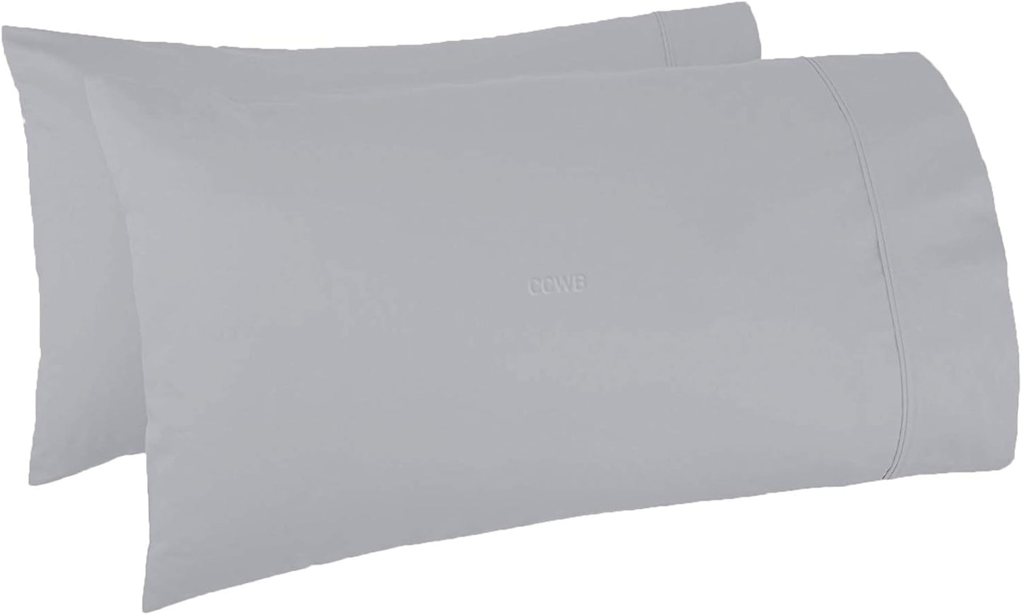 TBM Oversize Pillow Case Silver Queen Extra Large for Fluffy Pillows