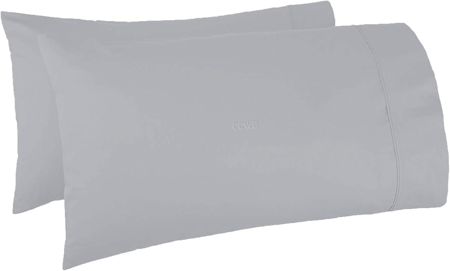 TBM Oversize Pillow Case Silver Queen Extra Large for Fluffy Pillows