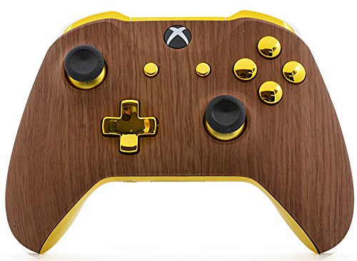 ModdedZone Custom Controller for Xbox One S/X - Golden Wood Design