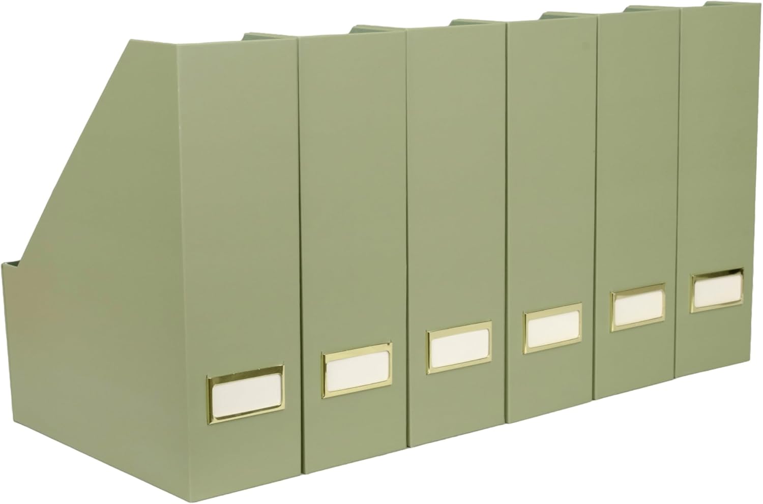 Set of 6 Foldable Magazine File Holders for Organized Spaces