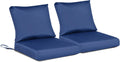 23x26 in Deep Seat Outdoor Cushions Set of 2 Navy Blue