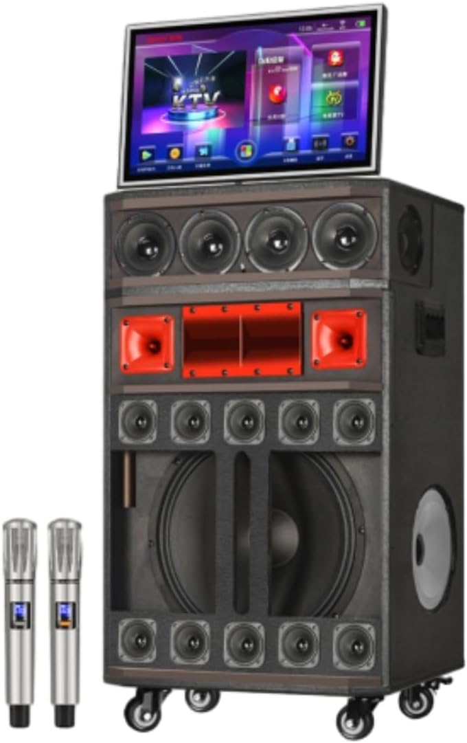 Portable Square Dance Sound System: Heavy Bass & Display Screen