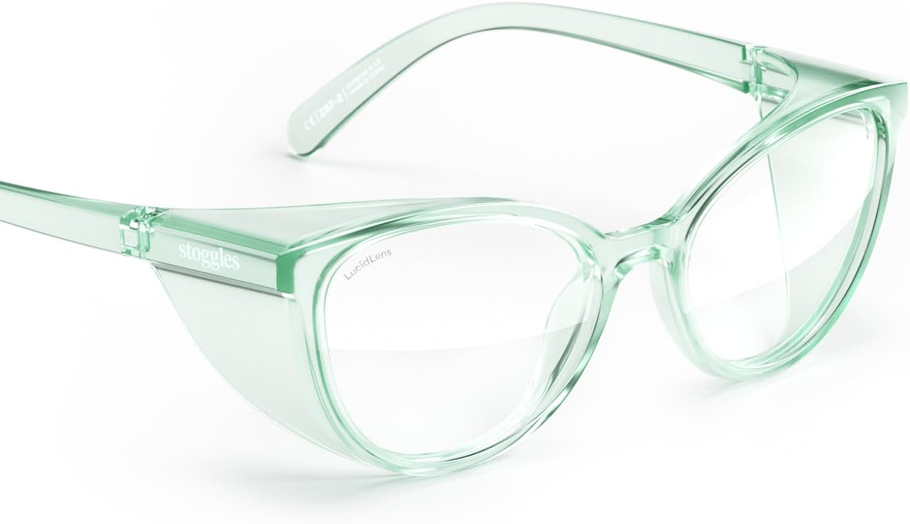 Stoggles Cat Eye Safety Glasses with UV Blocking and Anti-Fog