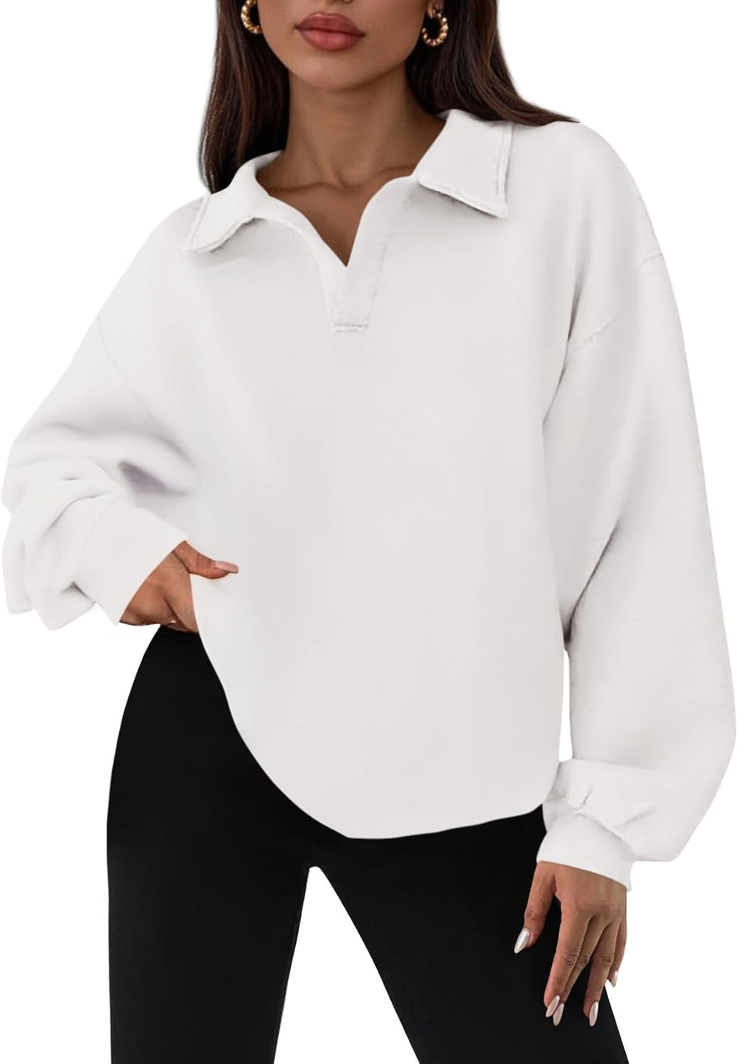 PRETTYGARDEN Oversized Sweatshirt for Women - Cozy Fall Fashion