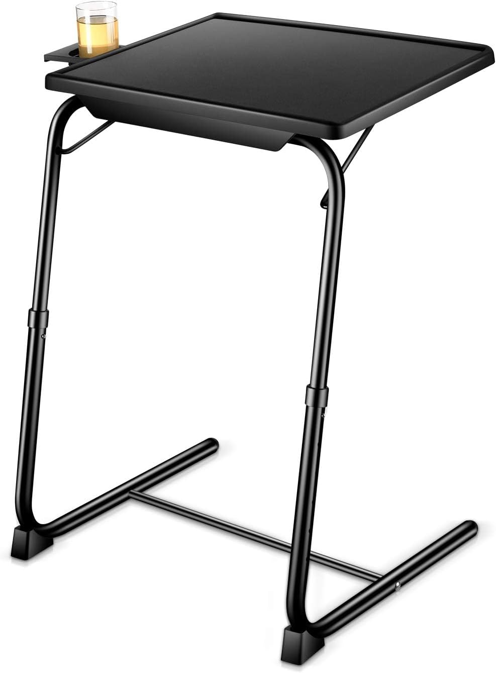 TRINEAR Adjustable TV Tray Table - Comfort & Convenience in Black