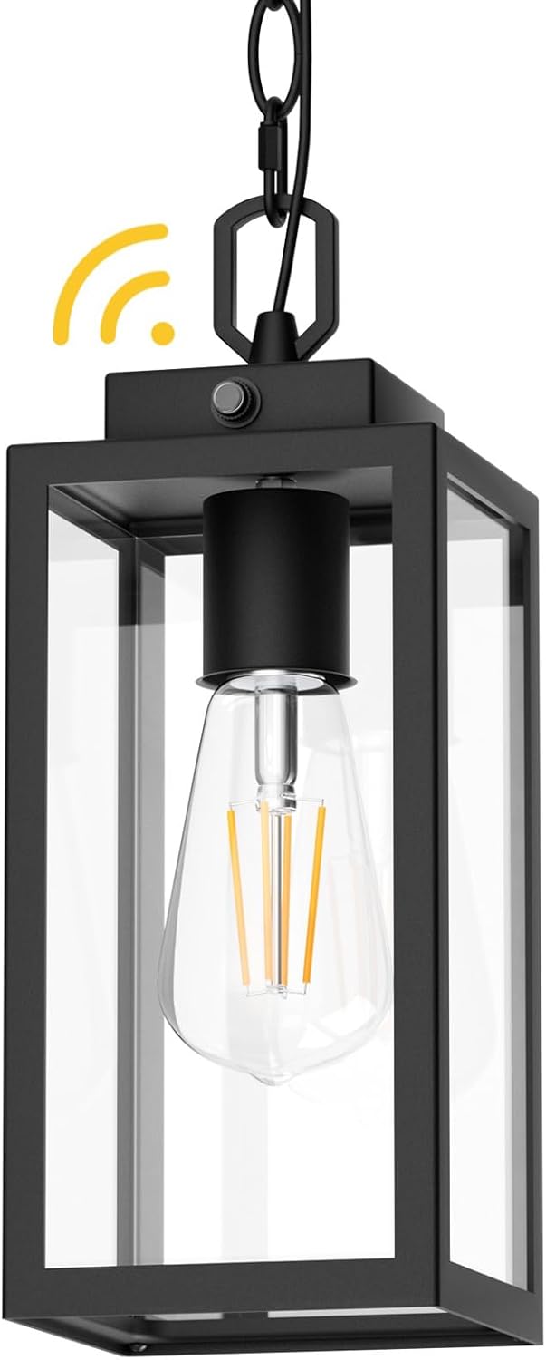 Dusk to Dawn Outdoor Pendant Light for Modern Exterior Spaces