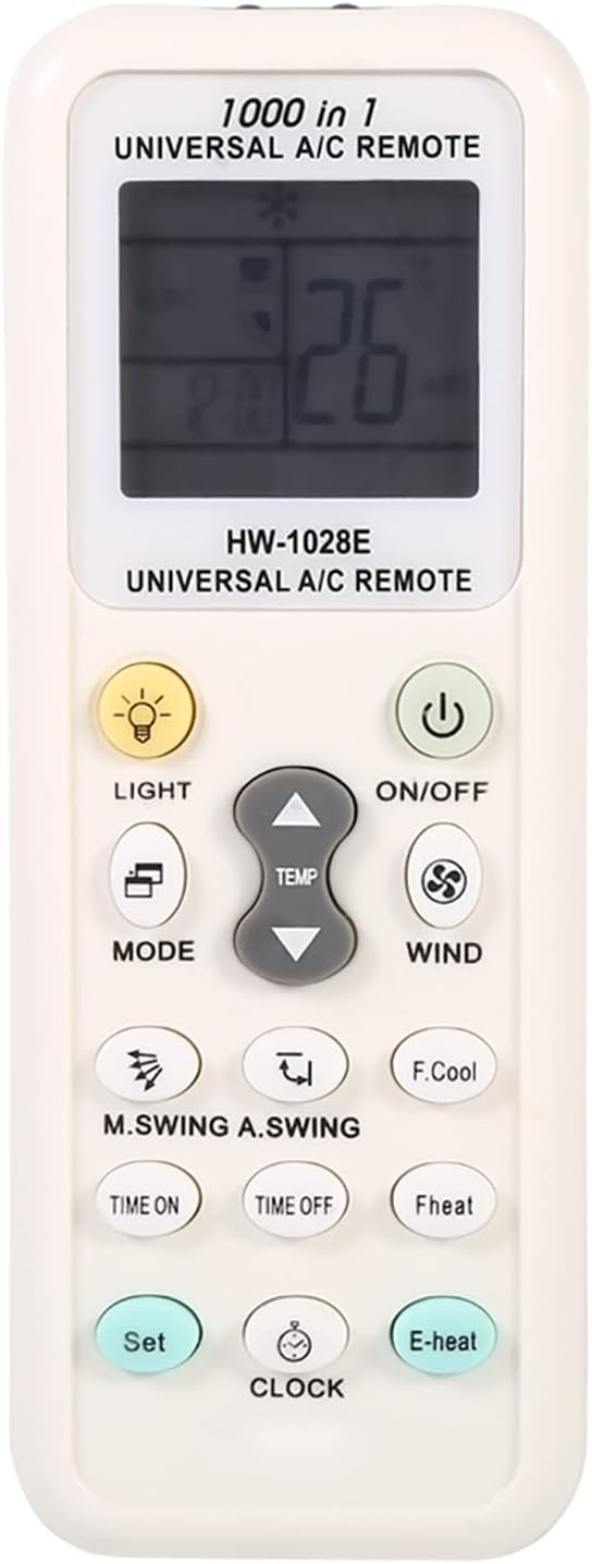 Universal AC Remote Control, Easy Midea Gree LG Replacement