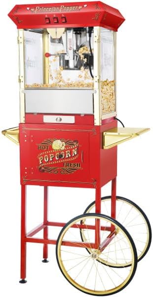 Great Northern 8oz Popcorn Machine - Stainless Steel Kettle for Delicious Movie Nights!