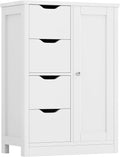 Shintenchi Bathroom Floor Storage Cabinet - Compact 4-Drawer Organizer
