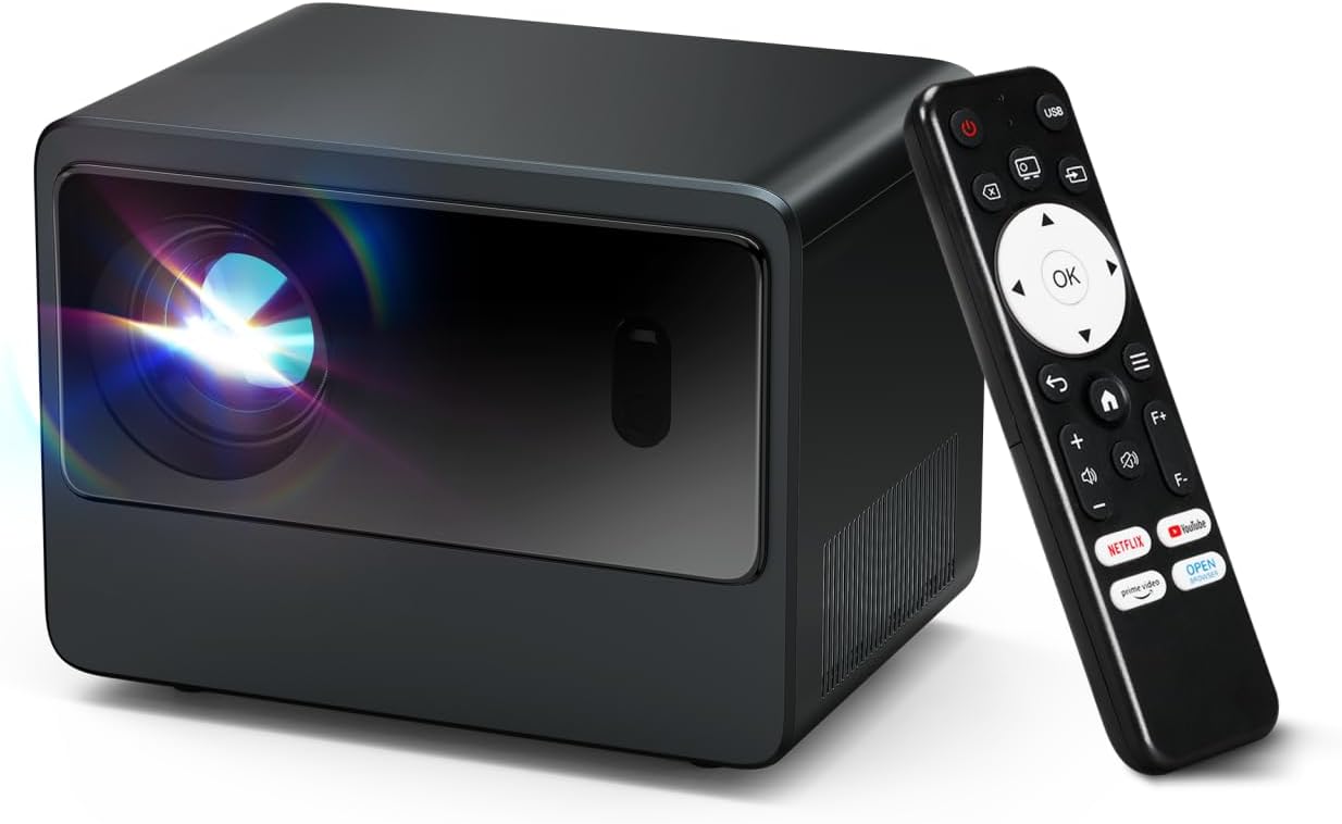 Bietrun Projector with WIFI & Bluetooth - Full HD 1080P Mini