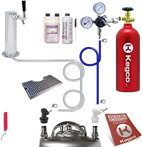 Chrome Kegco 1-Tap Kegerator Kit