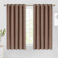 Blackout Window Curtains and Drapes for Kitchen - Cappuccino, Set of 2