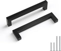 5 in Black Cabinet Handles 30 Pack - Square Drawer Pulls, Durable