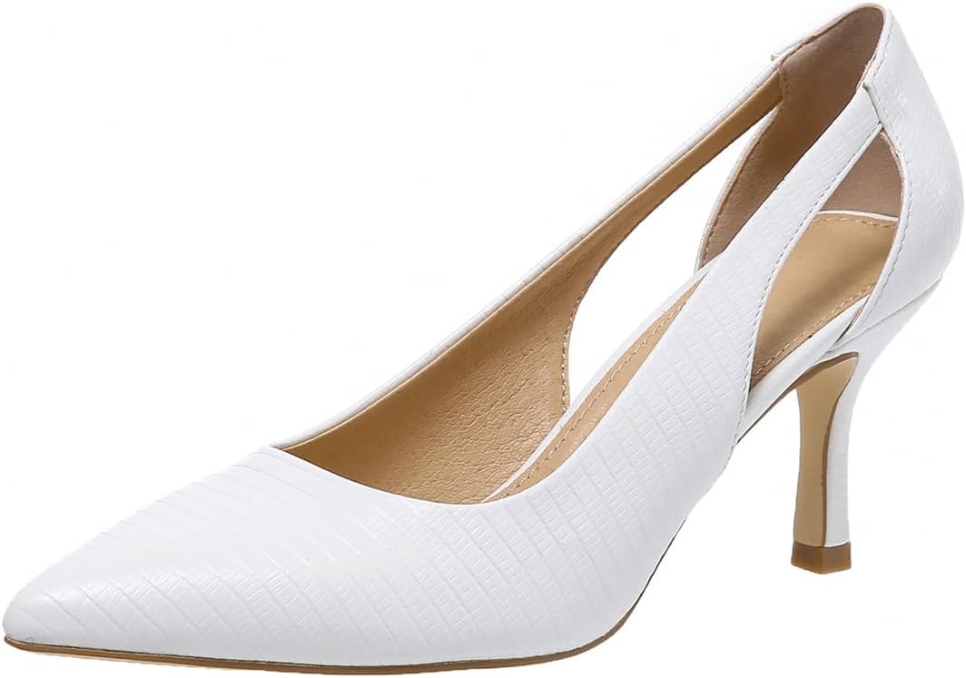 Elegant Women's Pumps with Pointed Toe and Kitten Heel Comfort