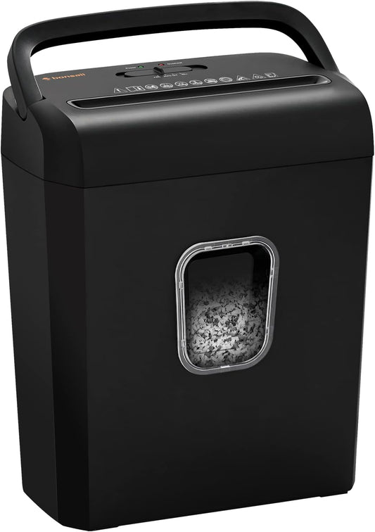 Bonsaii 6-Sheet Micro-Cut Paper Shredder for Home Office Use
