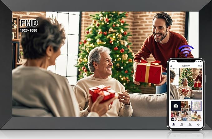Frameo 15.6 Inch Digital Photo Frame with WiFi and Touch Screen