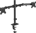 Dual Monitor Arm Desk Mount for up to 42in Screens - Flexible, Tall