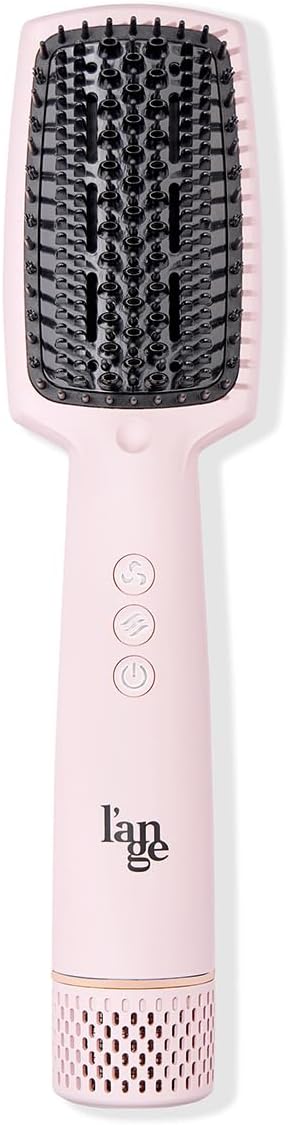 L'ANGE HAIR 2-in-1 Styling Brush | Straightens & Dries Hair (Blush)