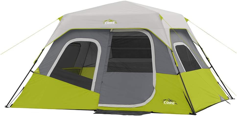 CORE Instant Cabin Tents for Family Camping - 6 to 12 Person