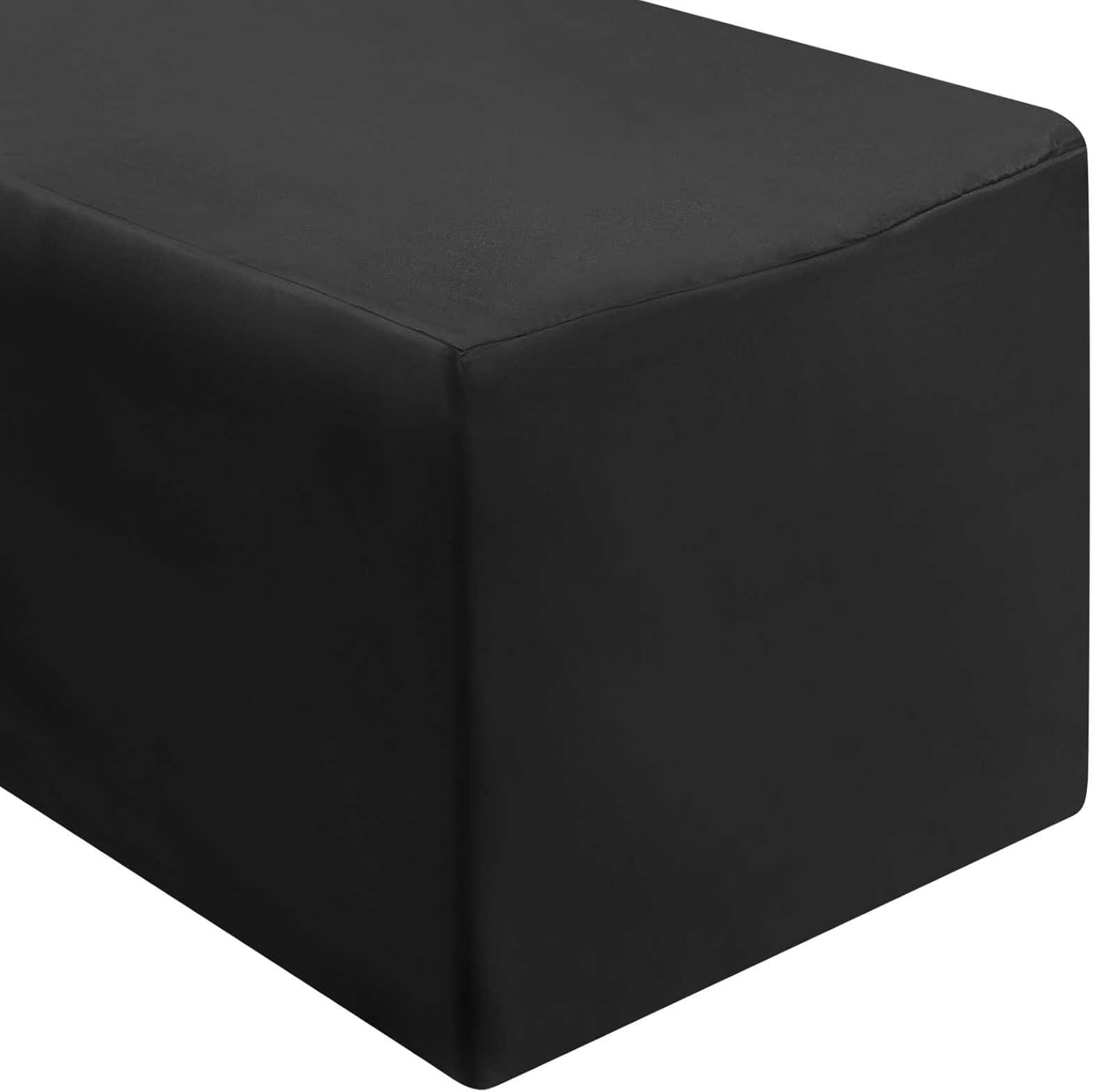 Premium 4ft Fitted Tablecloths for 48in x 24in Tables - Black