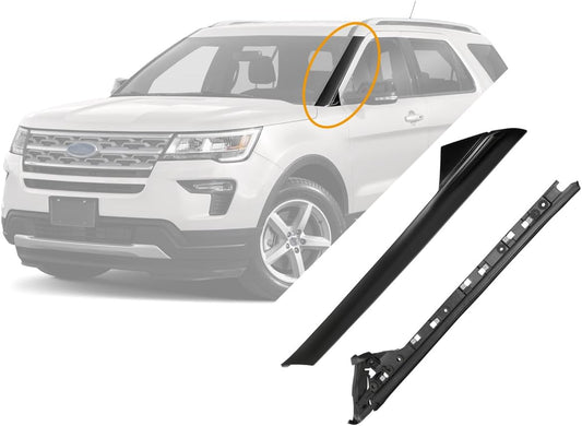 Windshield Trim Molding A-Pillar Set for 2011-2019 Ford Explorer