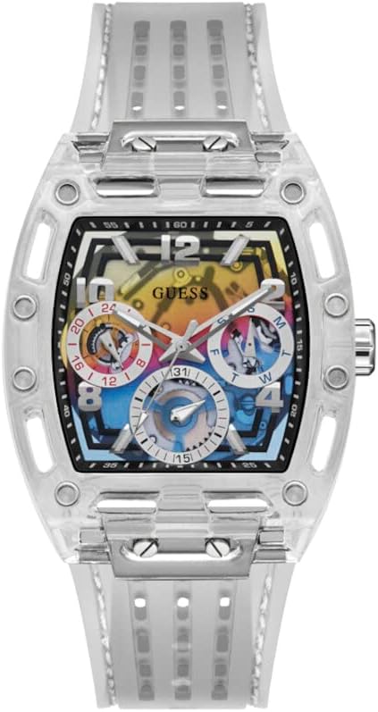 GUESS Men's Trend Tonneau 43mm Watch: Stylish and Durable Timepiece