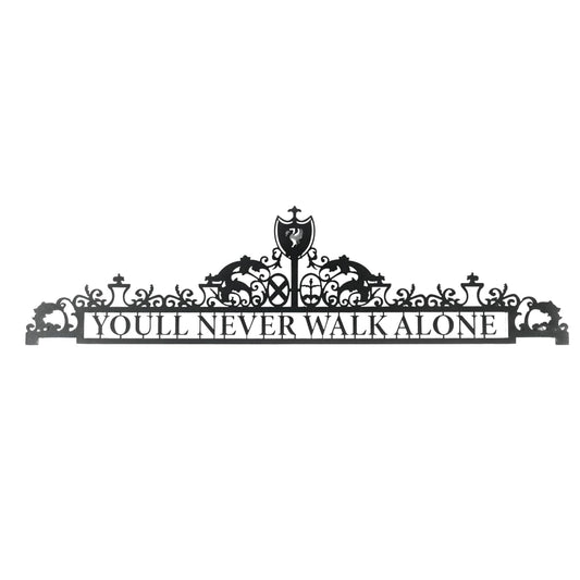 You'll Never Walk Alone Metal Wall Decor for Liverpool Fans