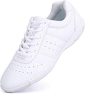 Cheer Shoes for Women White Athletic Dance Flats - Lightweight
