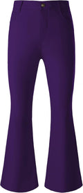 JOGAL Mens Bell Bottom Pants 70s Disco Outfits - Slim Retro Flare CARE