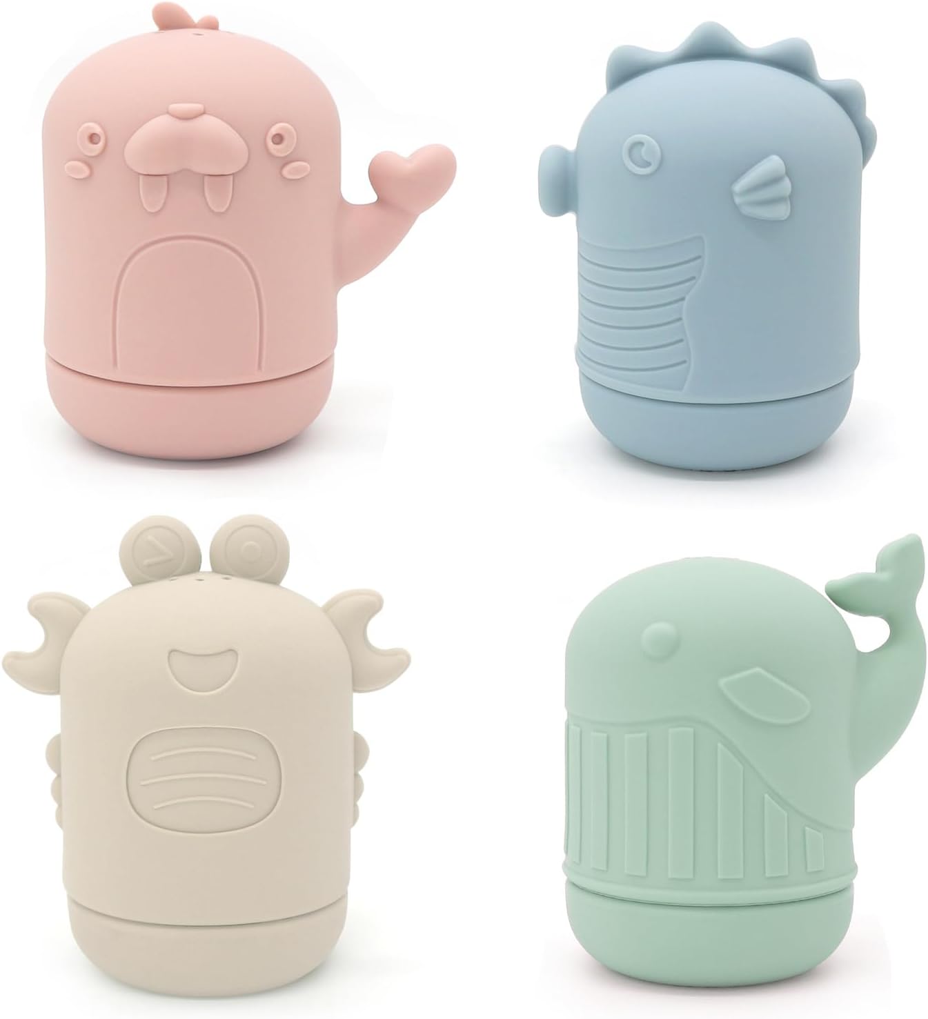 Ginbear Mold-Free Baby Bath Toys Set
