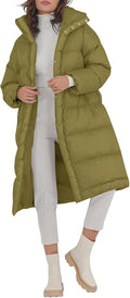 Women's Long Puffer Jacket Stand Collar Zip - Cozy Layering Choice