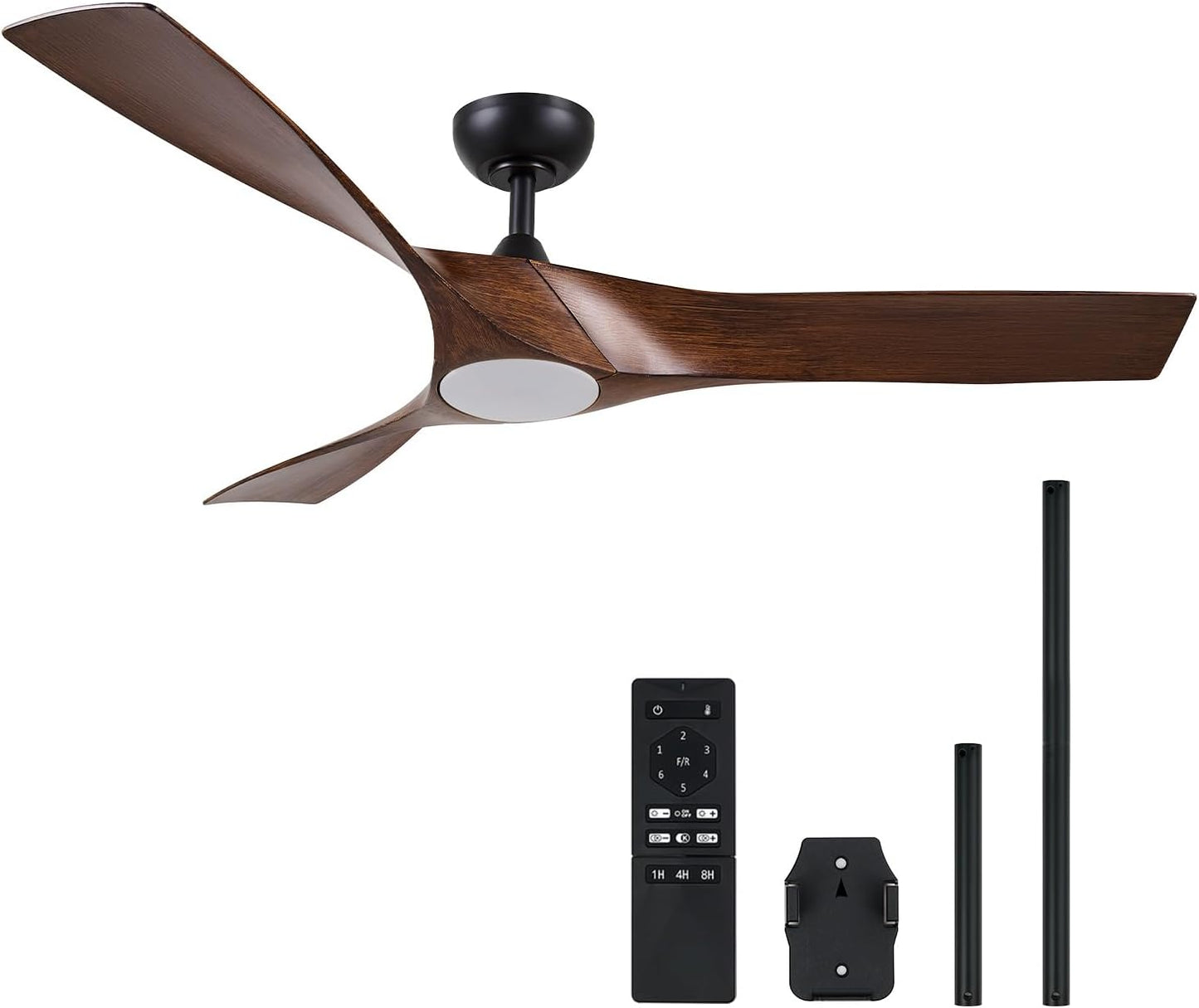 VONLUCE 52 Inch Ceiling Fan with Light and Remote Control
