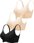 Wireless Bras for Women Seamless V Neck Push Up Bralette - Ultra