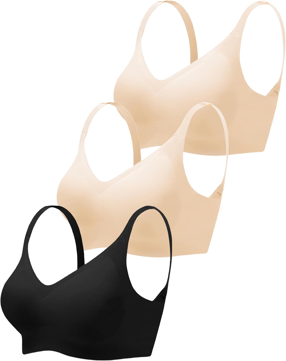 Wireless Bras for Women No Underwire Seamless Comfort Fit