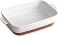 Ceramic Casserole Dish 9x13 Deep Lasagna Pan - Even Heat Baking