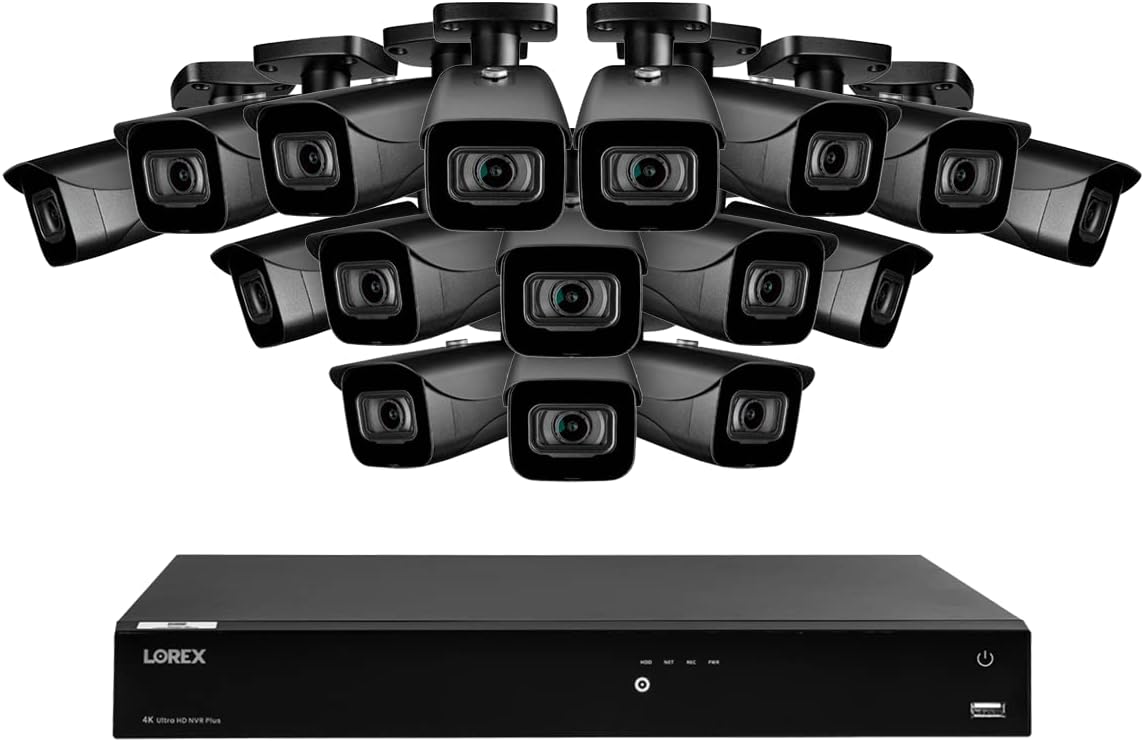 16-Channel Fusion NVR System with 4K IP Cameras for Security