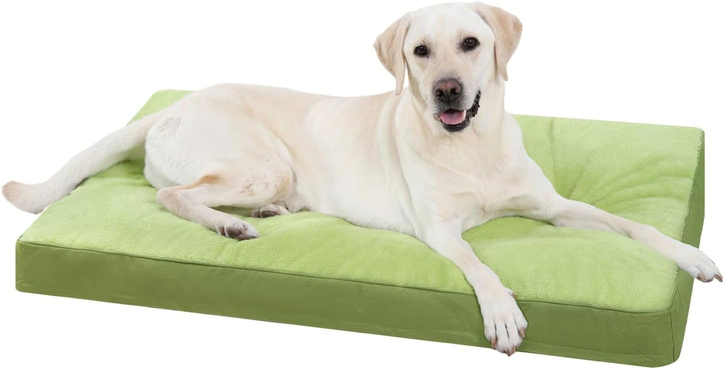 Deluxe Plush Dog Crate Bed Waterproof for Large and Medium Dogs