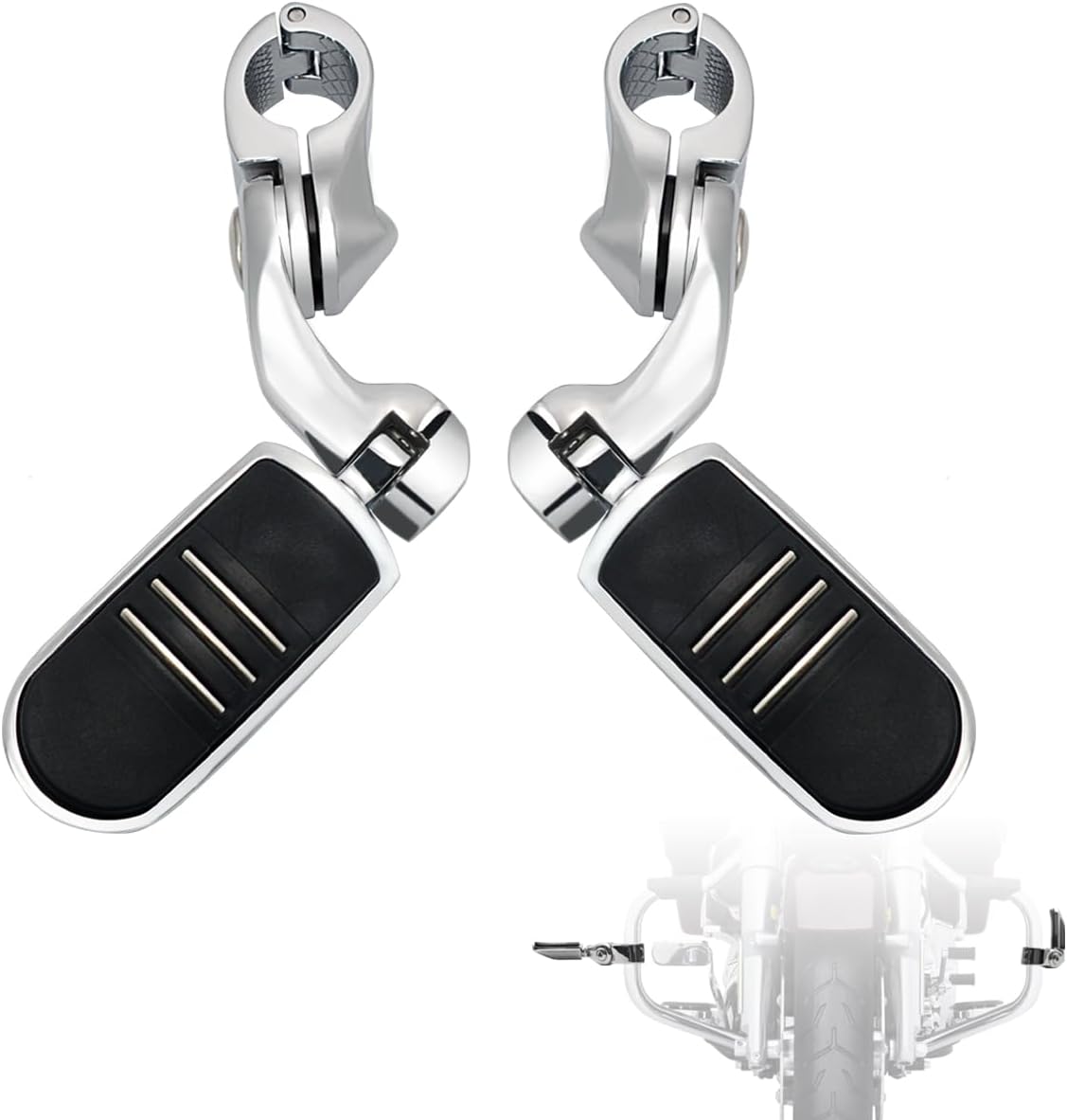Adjustable 1.25in Highway Footpegs for Harley Touring Models